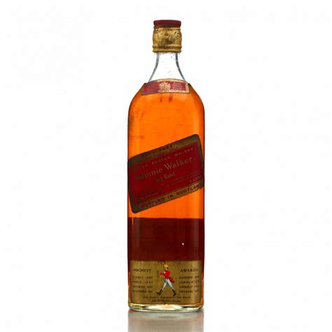 Johnnie Walker Red Label 1 Litre 1970s .